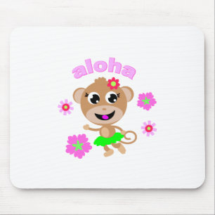 aloha monkey screen. mouse pad