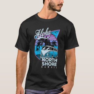 Aloha North Shore Hawaii Summer Sunset u201980s Su T-Shirt