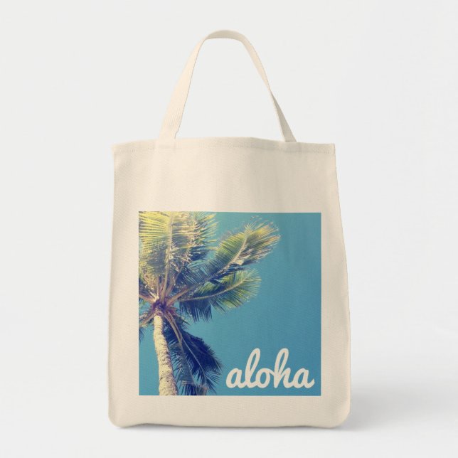 Aloha Palm Tote Bag (Front)