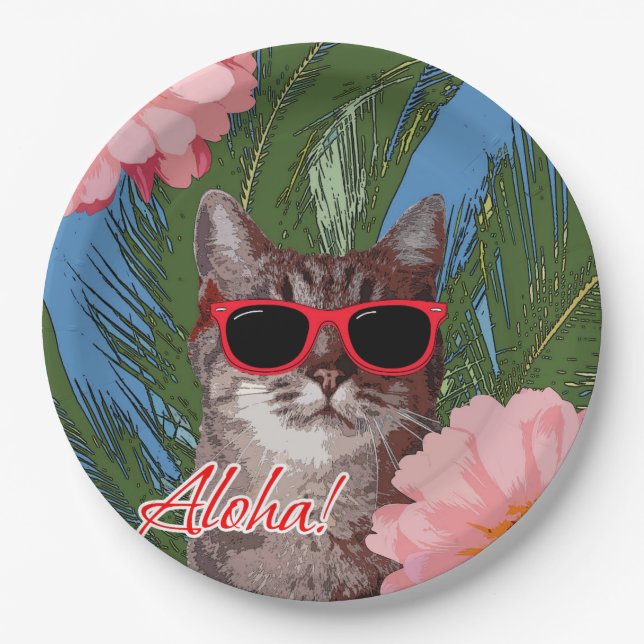 Aloha Paper Plates 9" (Front)