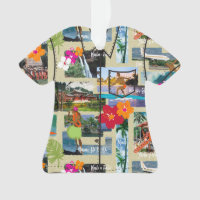 Aloha Paradise Hawaiian Postcard Aloha Shirt