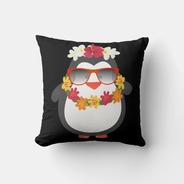 Aloha Penguin Hawaii Animal Sunglasses Cushion (Front)