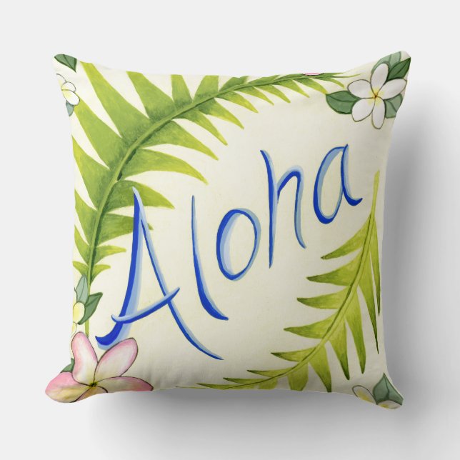 Aloha Pillow - Tropical Pillow (Front)