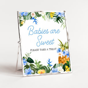 Aloha Pineapple Baby Shower Babies are Sweet Sign