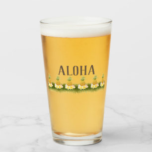 Aloha Pineapple Border Glass
