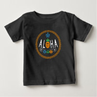 Aloha Pineapple Design - Baby Fine Jersey T-Shirt