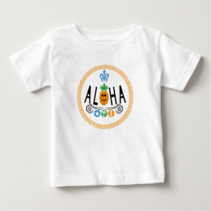 Aloha Pineapple Design - Baby Fine Jersey T-Shirt