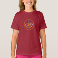 Aloha Pineapple Design - Girls' Basic T-Shirt