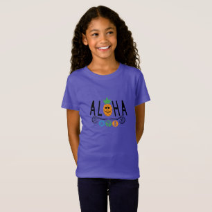 Aloha Pineapple Design - Girls' Fine Jersey T-Shir T-Shirt