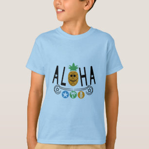 Aloha Pineapple Design - Kids' Basic T-Shirt