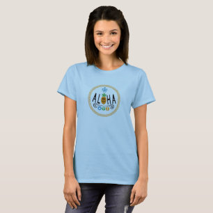 Aloha Pineapple Design - Women's Basic T-Shirt