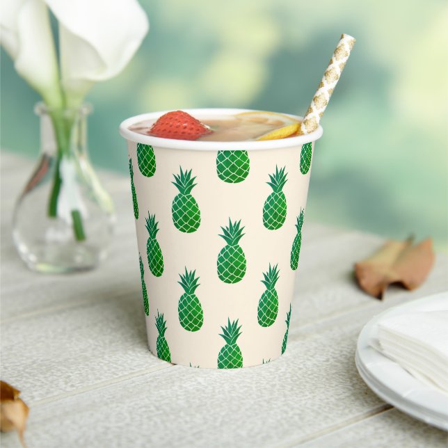 Aloha Pineapple Paper Cups (Insitu)