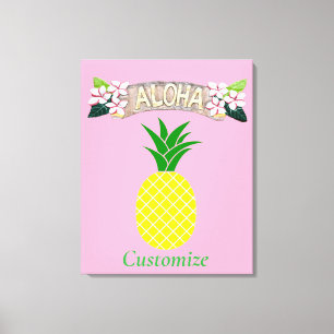 Aloha Pineapple Thunder_Cove Canvas Print