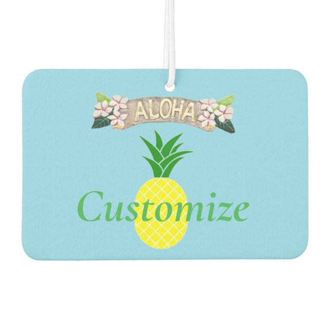 Aloha Pineapple Thunder_Cove Car Air Freshener (Front)