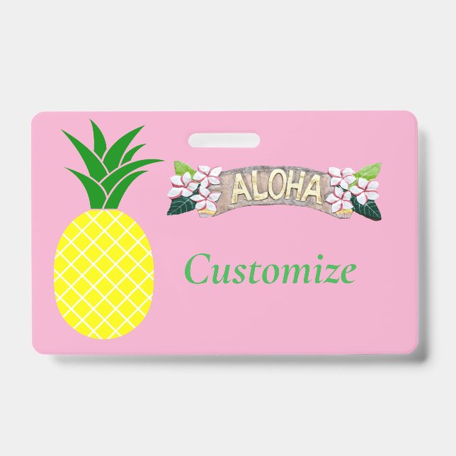 Aloha Pineapple Thunder_Cove ID Badge (Front)