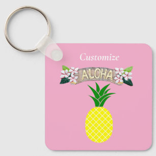 Aloha Pineapple Thunder_Cove Key Ring