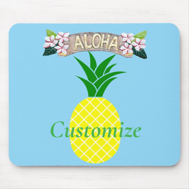 Aloha Pineapple Thunder_Cove Mouse Pad (Front)