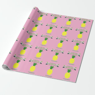 Aloha Pineapple Thunder_Cove Wrapping Paper