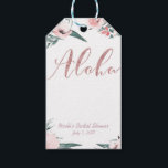 Aloha Pink Tropical Summer Floral Bridal Shower Gift Tags<br><div class="desc">Aloha Pink Tropical Summer Floral Bridal Shower Gift Tag.

Customise however you want.Matching items available.</div>