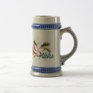 Aloha Plumeria Beer Stein