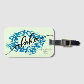 Aloha Plumeria Lei Bag Tag