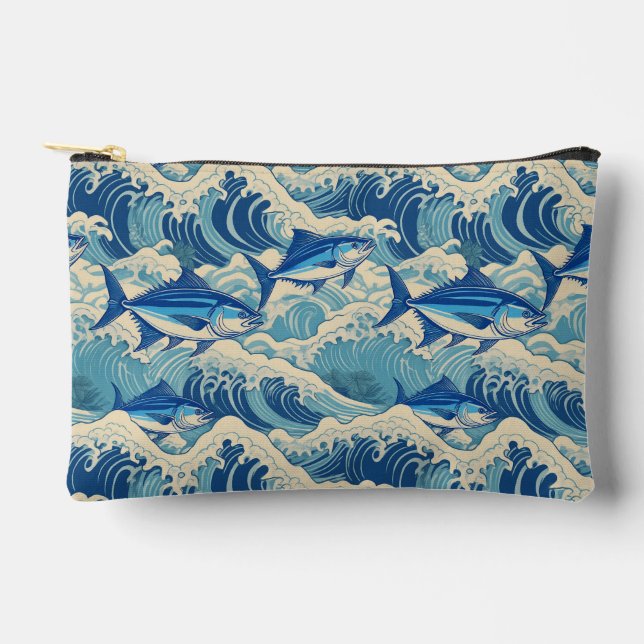 Aloha print pattern accessory pouch (Front)