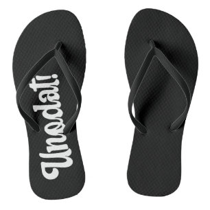 Aloha print slippers - flip flops