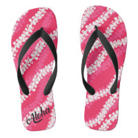 Aloha print slippers - flip flops