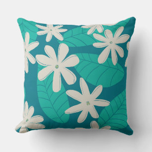 Aloha print Tropical throw pillow