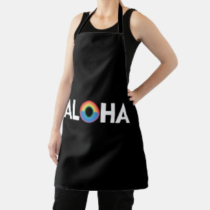 Aloha Rainbow Island Hawaii Pride LGBTQ Apron