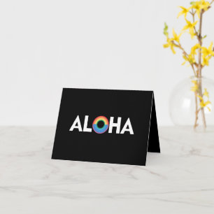 Aloha Rainbow Island Hawaii Pride LGBTQ Card