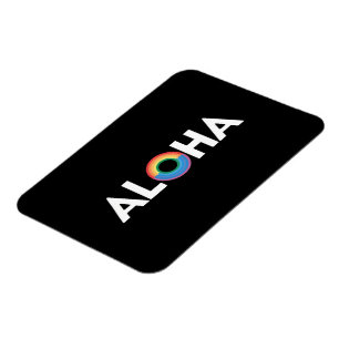 Aloha Rainbow Island Hawaii Pride LGBTQ Magnet