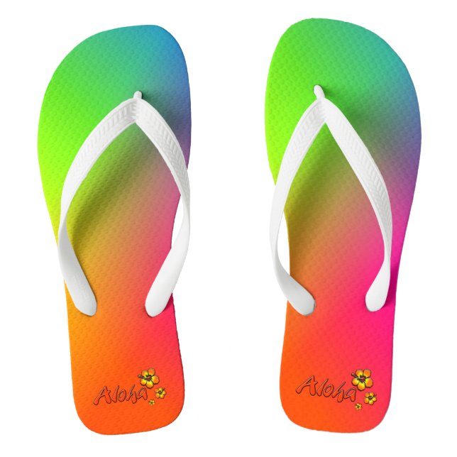 Aloha Rainbow Jandals (Footbed)