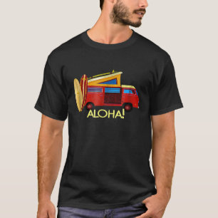 Aloha Retro Van Surf T Shirt for the Surfing Life