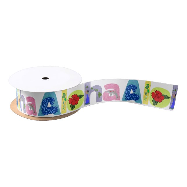 Aloha Ribbon Satin Ribbon (Spool)