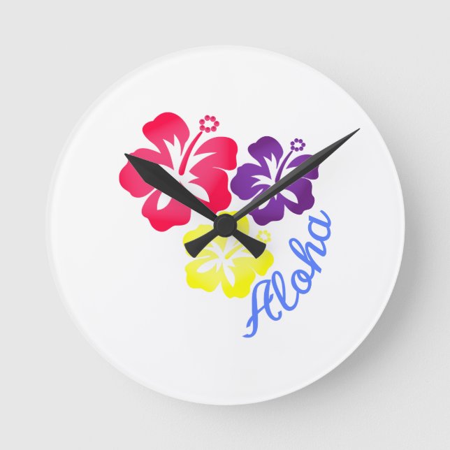 Aloha Round Clock (Front)