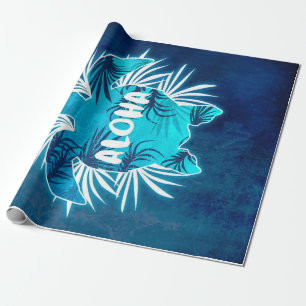 Aloha Sea Turtle Gift   Cute Turtle for Christmas Wrapping Paper