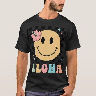 Aloha Shirt Happy Face Vacation Men Women Kids Haw