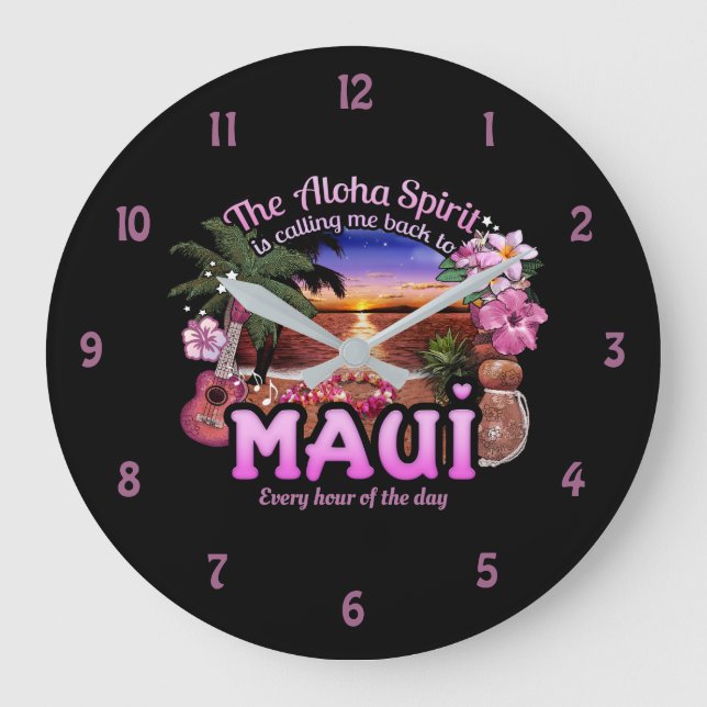 Aloha Spirit calling me back to Maui 🌺 Clock (Front)