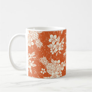 Aloha Spirit: Hibiscus-Pineapple Harmony. Coffee Mug