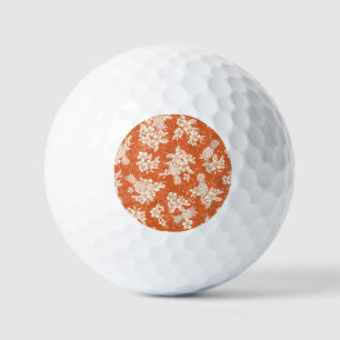 Aloha Spirit: Hibiscus-Pineapple Harmony. Golf Balls