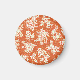 Aloha Spirit: Hibiscus-Pineapple Harmony. Magnet