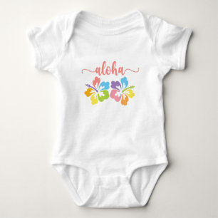 Aloha Summer Pastel Baby Bodysuit