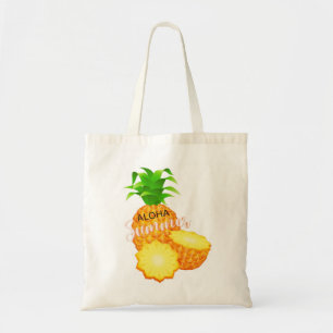 Aloha Summer Pineapple_ Hawaiian Islands Tote Bag