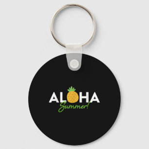 Aloha Summer _ Pineapple Lover Cute Funny Hola Vac Key Ring