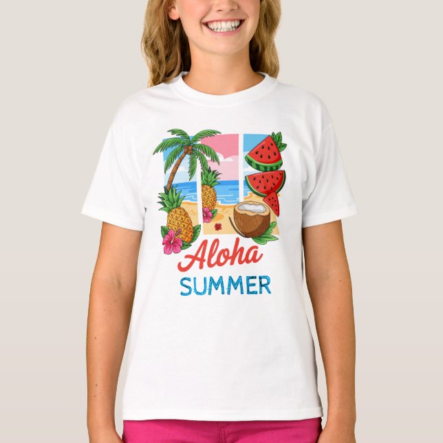 Aloha Summer  T-Shirt (Front)