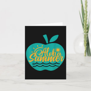 Aloha Summer Teacher  Card