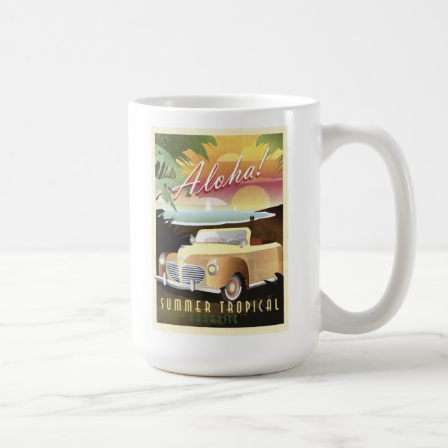 Aloha! Summer Tropical Paradise Coffee Mug (Right)