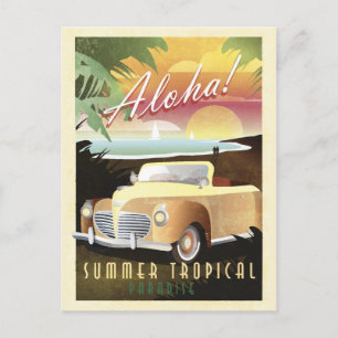 Aloha! Summer Tropical Paradise Postcard