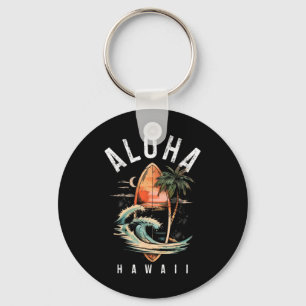 Aloha Surf Hawaiian Vintage Surfing Surfer Hawaii  Key Ring